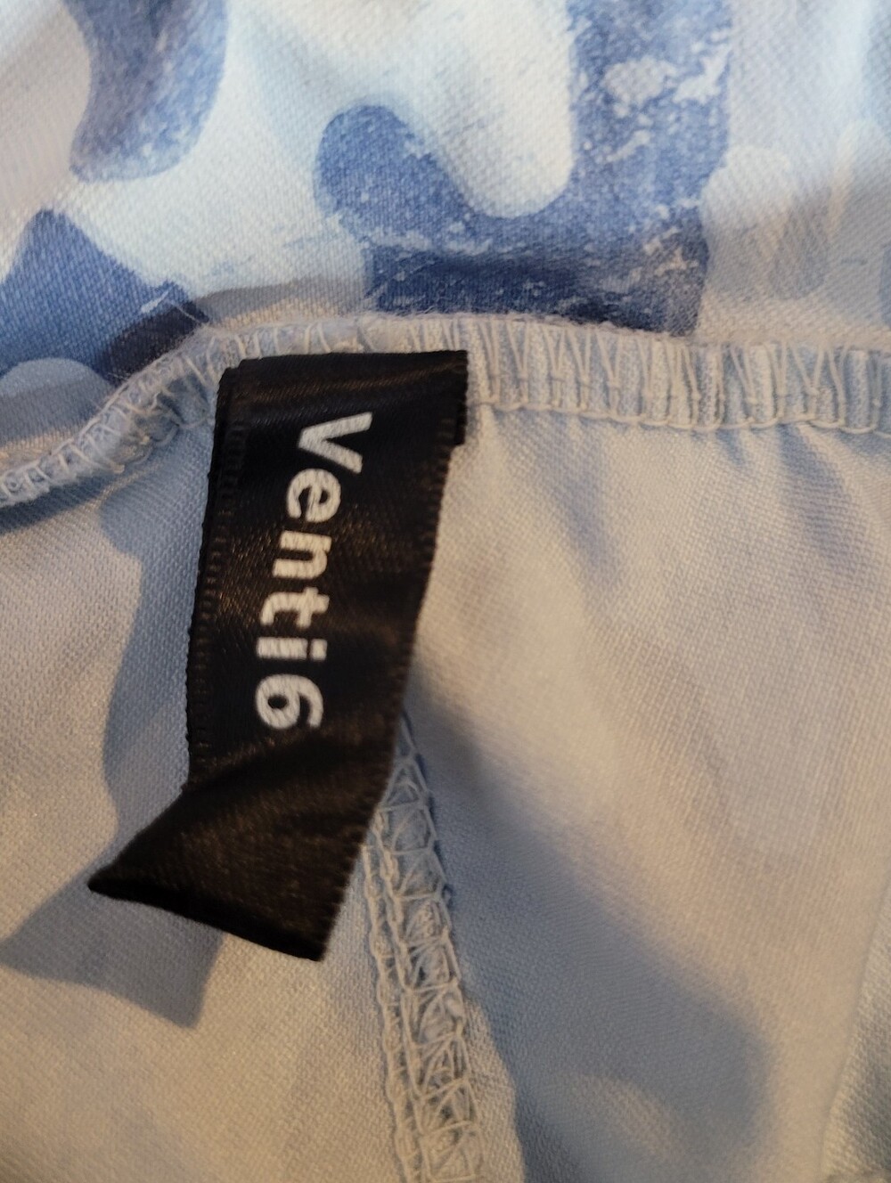 Venti6 Women's pants Size M White/Blue Camo Joggers Elastic Waist Drawstring - Picture 10 of 11